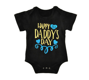 Nouveau Design Pour le Jour de <span class=keywords><strong>la</strong></span> Maman de Papa Barboteuse Coton Bébé Fille Garçon Vêtements Barboteuse - Product Image 1
