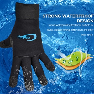 Gants de plongée sous-marine en silicone et col, 3MM, antidérapants, équipement de pêche, chasse sous-marine, réglables, noir, YQ33 - Product Image 4