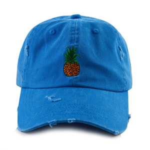 2017 folk style cotton embroidery 6 Panel distressed dad hat - Product Image 3
