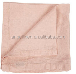 Serviettes en lin pur lavé à la pierre de couleurs unies pour mariage; vente en gros; vente au détail - Product Image 5