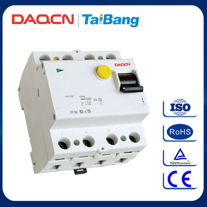 DAQCN Chine Marché PFIM 4 P Réarmement Manuel Courant Résiduel <span class=keywords><strong>Circuit</strong></span> Disjoncteurs - Product Image 1