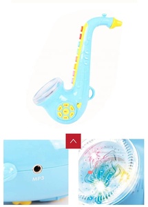 Instrumento musical de brinquedo, instrumento musical de plástico de alta qualidade para crianças pequenas, saxofone educativo e infantil de natal - Product Image 4
