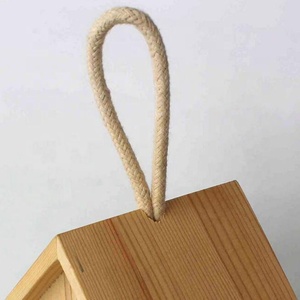 Shabby Chic Decoratieve Opknoping Houten Gesneden Vogel Huis Rustieke Houten Vogel Feeder Nestelen Kooi