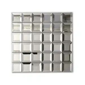 Square Mirror Tile Diamond Series Glass Mosaic