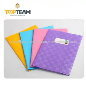A4 A5 PP Plastic Grid Embossed School Exercise Book Cover , book jacket