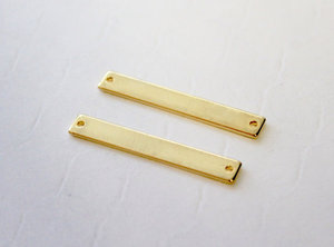 En blanco oro collar barra personalizada colgante conector de la barra de oro <span class=keywords><strong>encanto</strong></span> - Product Image 4