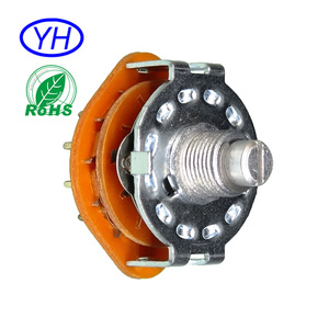 Échantillons gratuits d'usine de marque YH 25mm 1 2 pôles 3 4 5 6 7 8 9 10 11 12 positions ODM Alpha alpes Sr25 sélectionner le commutateur rotatif MBB pour micro - Product Image 3