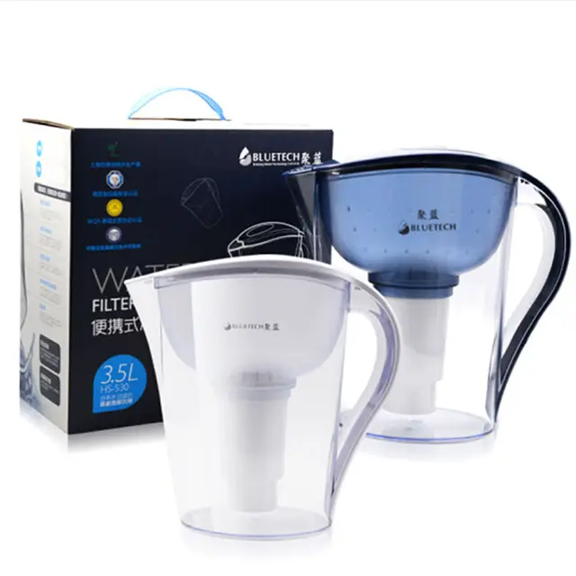 Manufacturer Fashion Design Drinking Water Purifier Filter Provided Ionizer China Manual HS-530-F002 Pitcher Jar FREE Customized