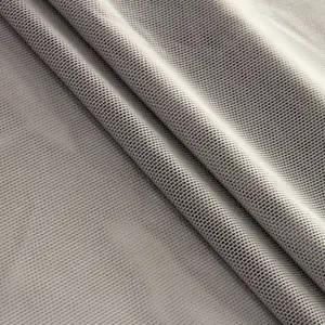 Malha elástica de poliéster spandex, tule branco preto suave com 4 vias