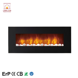 <span class=keywords><strong>Chimenea</strong></span> Eléctrica Decorativa con Efecto de Llama para Interiores, <span class=keywords><strong>Chimenea</strong></span> Eléctrica de Pantalla Grande con Calefactor Suspendido y Control Remoto - Product Image 2