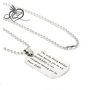 L'unica cosa migliore che avere te come <span class=keywords><strong>mio</strong></span> <span class=keywords><strong>marito</strong></span> è che i nostri figli ti hanno come loro collana in acciaio inossidabile papà - Product Image 3