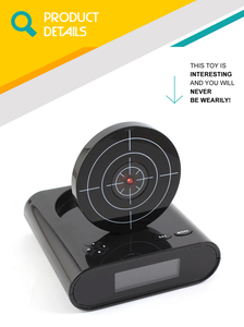 Thiết Kế Mới Lười Biếng Thức Dậy Đồng Hồ Súng Bắn Súng Mục Tiêu Mặt Trời Mọc Đồng Hồ Báo Thức Để Bán - Product Image 2