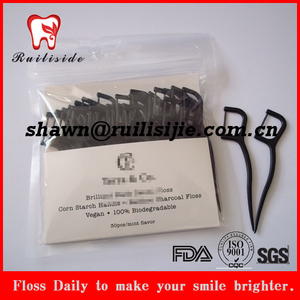 Negro de carbón de Bambú biodegradable selección hilo dental floss elija - Product Image 3