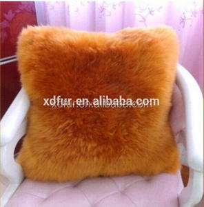 Oreillers en peau de mouton fabriqué en chine, vente en gros, coussin en fourrure de laine de mouton - Product Image 2