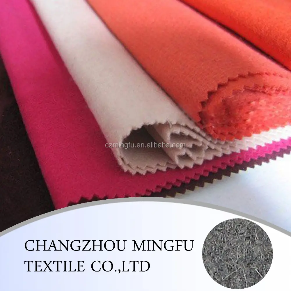 Nouveau style melton type pardessus en laine tissu de laine
