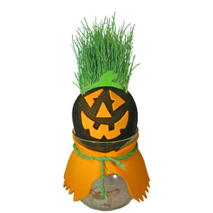 Novedosa Muñeca de Cabeza de Hierba para Halloween, DIY, Divertida y Creativa, Decoración para el Hogar, Oficina, Escritorio, Juguete Educativo para Niños - Product Image 1