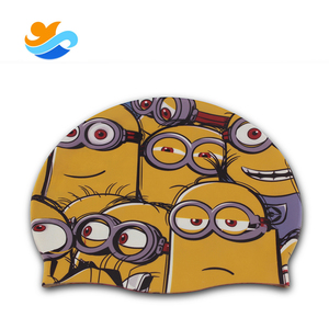 Tùy Chỉnh In 100% Silicone Mũ Bơi Không Thấm Nước Cho Bơi Lội - Product Image 1