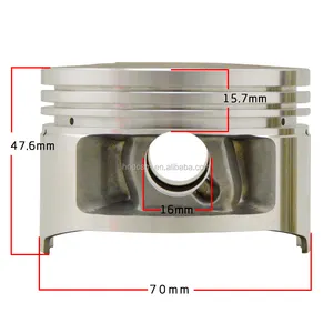 225CC STD + 25 + 50 + 75 + 100 피스톤 직경 70mm 70.25mm 70.5mm 70.75mm 핀 16mm 5HO 오토바이 야마하 XT225