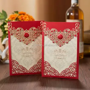 Tagliato a Laser personalizzata Carta Dell'<span class=keywords><strong>invito</strong></span> di Cerimonia Nuziale - Product Image 1