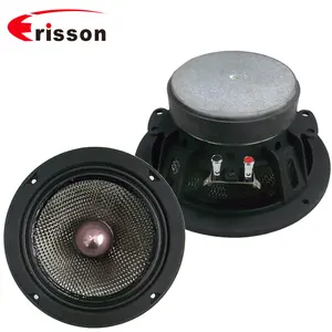 Yüksek son OEM 6.5 ''100w araba woofer hoparlör mermi ile karbon Fiber koni araba için