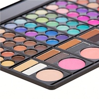 Palette de fard à paupières de 78 couleurs, Kit de maquillage, avec blush, poudre pour Contour des yeux, brillant à la mode