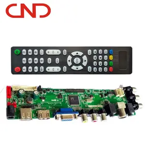 Dtv lcd universal tv placa principal com suporte 1920x1080p dvb-t + t2 + c