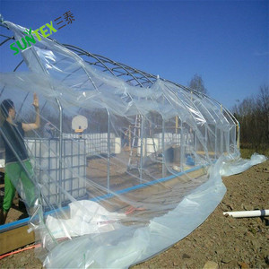 Film plastique transparent LDPE anti-<span class=keywords><strong>goutte</strong></span> de 150 microns pour serre, protection UV, moulage par soufflage, service de découpe, 2,5 m x 100 m - Product Image 1