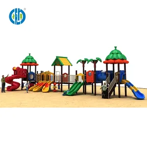 Safe and sturdy kindergarten outdoor children play area tube slide playground facility