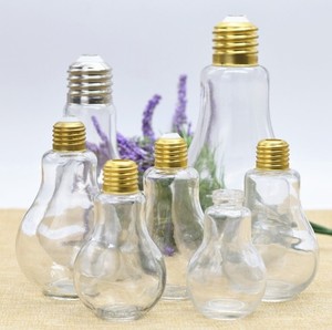 <span class=keywords><strong>Bottiglia</strong></span> in <span class=keywords><strong>Vetro</strong></span> a Forma di Lampadina da 100ml 150ml 250ml 300ml 400ml 500ml 800ml per Latte Succo Bevande Analcoliche - Product Image 2