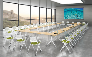 Mobiliario escolar y de oficina, mesa plegable de formación y reunión para aula y espacio de trabajo - Product Image 5