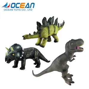 Mô phỏng sự xuất hiện IC roar âm thanh mềm mại cao su kids đồ chơi khủng long đầy bông