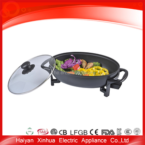 Eléctrico barato hogar sin humo seguridad diseño redondo según <span class=keywords><strong>lo</strong></span> visto en tv sartén - Product Image 2