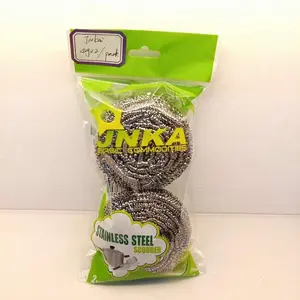 40g * 2 adet metal scourer paslanmaz çelik ovalayıcı ev mutfak temizleme topu temizlik ürünleri mutfak temiz scrubber