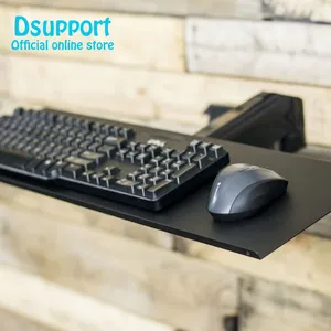 Bandeja para teclado com furo de montagem vesa, 100x100mm para diy, suporte de teclado de trabalho