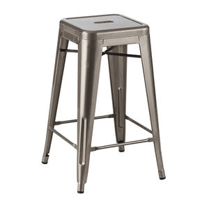 Vuelos de acero de metal bistro cobre cuadrado asiento retro restaurante muebles de barra de cocina de diseño bar moderno - Product Image 2