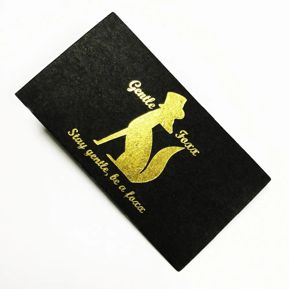 Wholesale Price Premium Custom Gold print embossed gold foil business cards