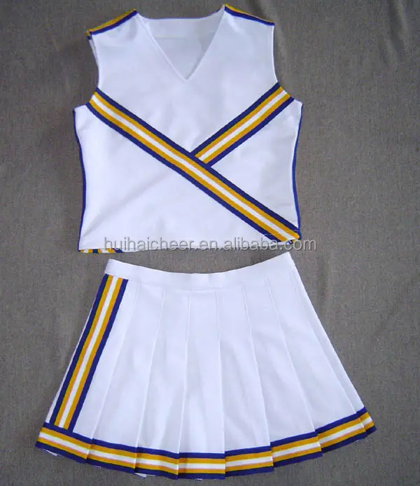 Uniformi cheerleading: shell personalizzata top e pieghe del pannello esterno