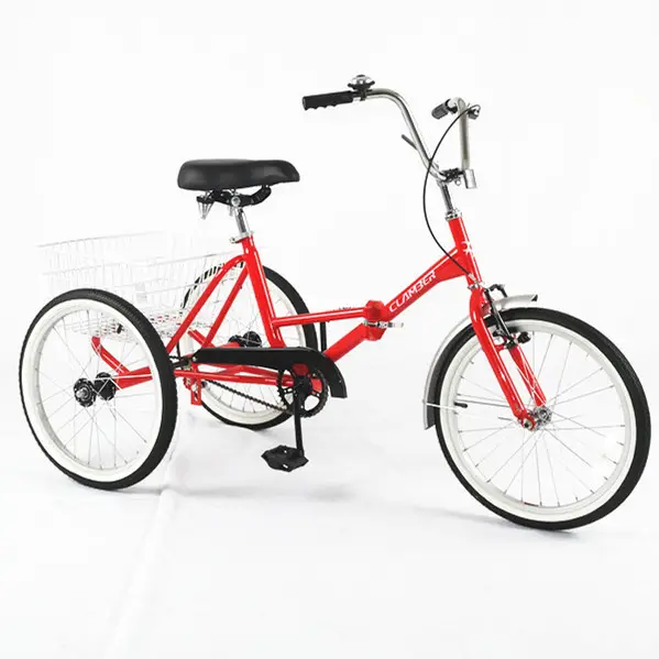 GW 7016 20 inch single speed cargo trike/folding mini Three wheel tricycle/family cargo bike