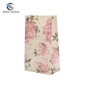 Portable Flower Printing Paperboard Gift <strong>Bag</strong> for <strong>Party</strong> Wedding Lolly <strong>Favour</strong> - Product Image 4