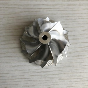 MGT22260DSL inverse 799370-04U1361 45.67/59.40mm 6 + 6 lames haute performance turbo fraisage/aluminium 2618/<span class=keywords><strong>billet</strong></span> roue de compresseur - Product Image 1