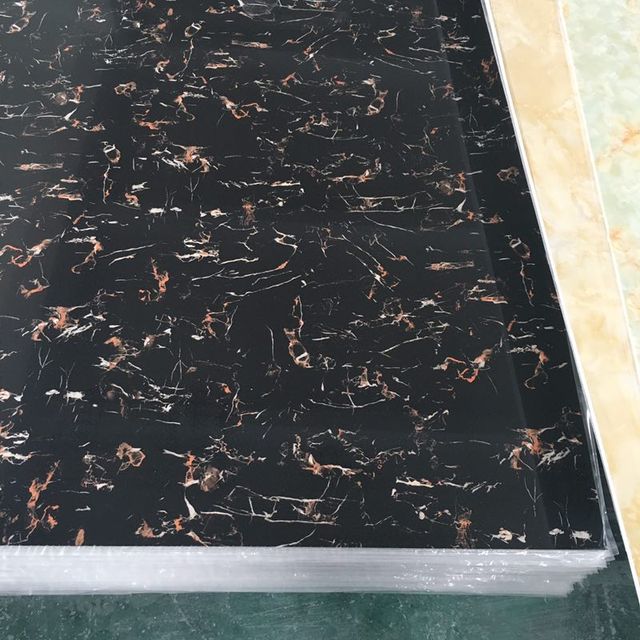 Wall Covering PVC Marble Decorative Plastic Sheet UV Panels