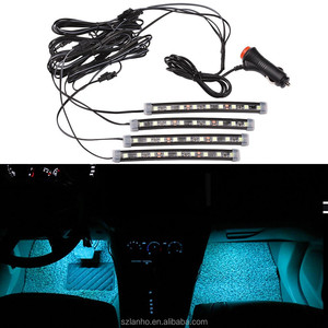 1 juego de <span class=keywords><strong>luces</strong></span> LED para Interior de coche, decoración para salpicadero, lámpara de tira de suelo, iluminación de 12V - Product Image 2