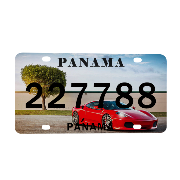 Алюминиевый номерной знак Lancoda с 4 отверстиями