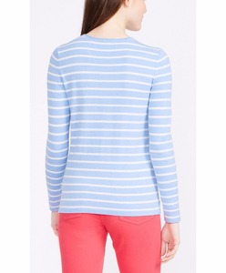 54% <span class=keywords><strong>cotone</strong></span>/44% Modal/2% Spandex girocollo Pullover maglione lavorato <span class=keywords><strong>a</strong></span> <span class=keywords><strong>maglia</strong></span> <span class=keywords><strong>a</strong></span> <span class=keywords><strong>righe</strong></span> da <span class=keywords><strong>donna</strong></span> - Product Image 5
