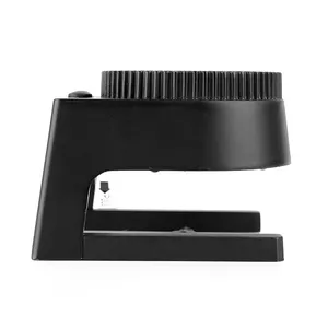 Standing 3 LED Magnifier Counter Cloth Printers Loupe Glasses Mirror Illuminated Metal Customized Logo OEM 20X Light Black 3LED