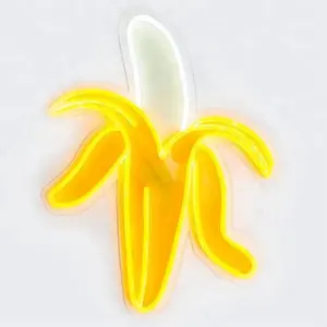Custom Europe Light 12v Flexible Led Acrylic Banana Neon Signs