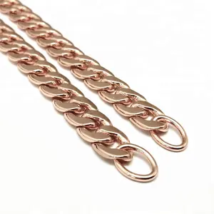 Copper material chain with O ring Pure copper chain in 10mm width