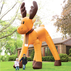 Gigante <span class=keywords><strong>inflable</strong></span> de Navidad Papá <span class=keywords><strong>Noel</strong></span> y Reno para la venta - Product Image 1
