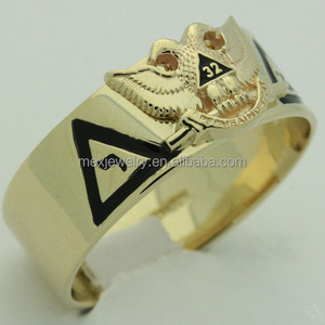 316l de acero inoxidable <span class=keywords><strong>o</strong></span> <span class=keywords><strong>plata</strong></span> 925 32nd grado alas de águila abajo anillo masónico. - Product Image 2