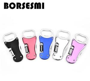 Mới sáng tạo Đa chức năng bia mở chai thép không gỉ dao với đèn <span class=keywords><strong>LED</strong></span> Mini 3 trong 1 <span class=keywords><strong>keychain</strong></span> gấp dao - Product Image 2